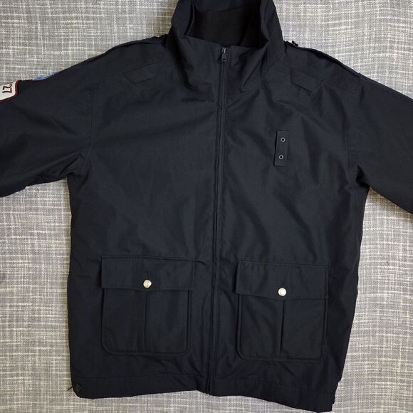 Flying Cross Duty Jacket Men's Med-Tall Waterproof Black Zip-out Quilt Lining - Picture 8 of 10